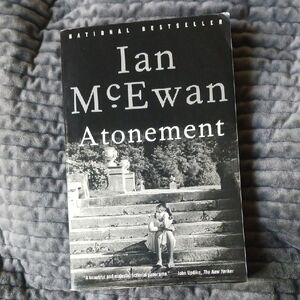'Atonement' Book - Black and White Cover